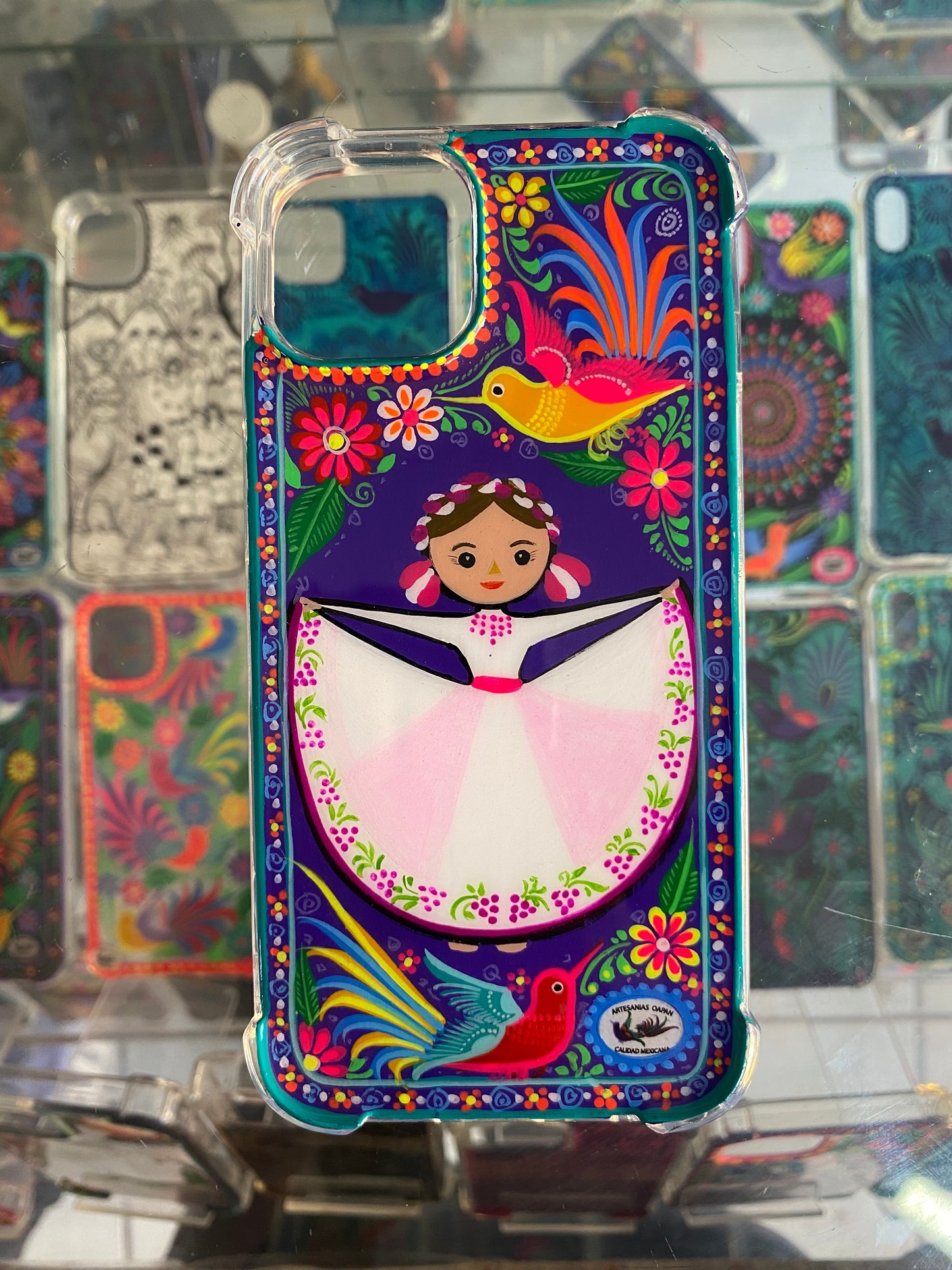 muñequita vestimenta tradicional de Aguascalientes (funda para iPhone)