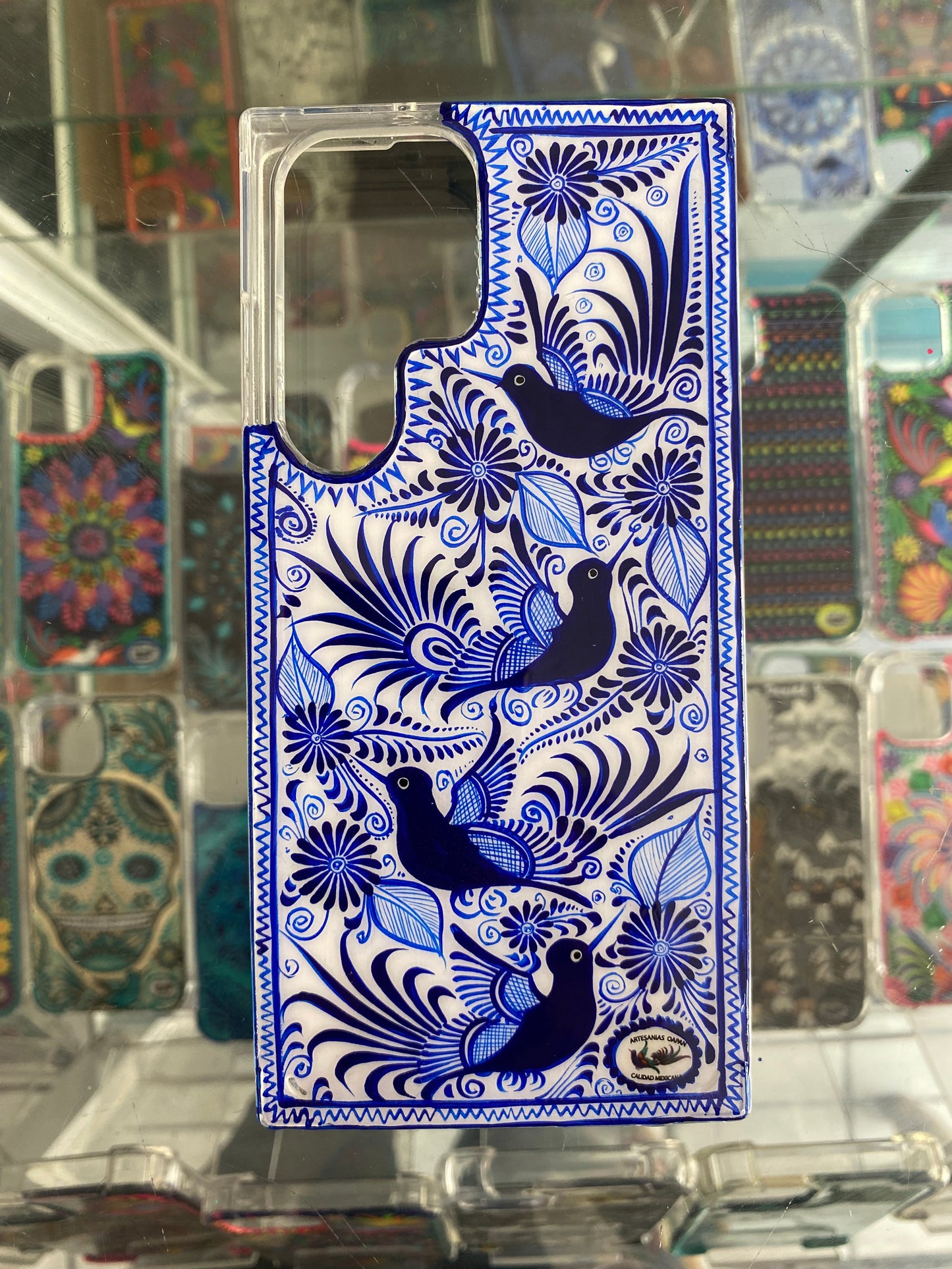 colibríes estilo talavera funda para Samsung