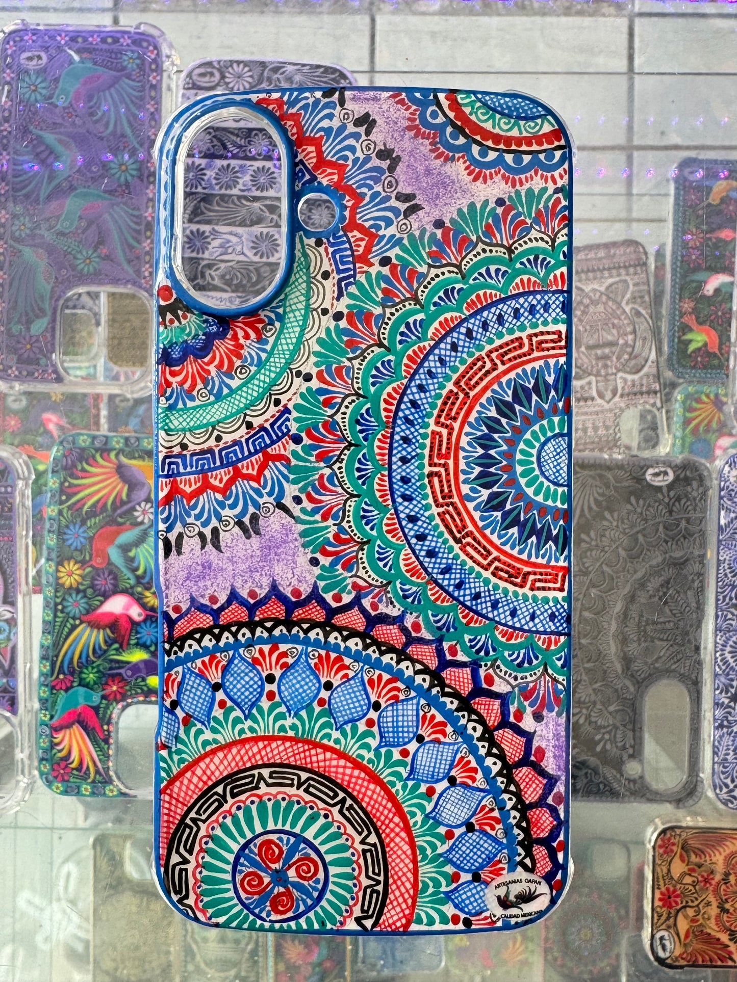 Mándalas (parte blanca) funda para iPhone